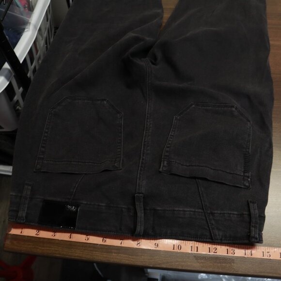 Paige Mayslie Jogger Pants Womens 28 Black Weekender Moto Racing Elevated Basic - Picture 14 of 16